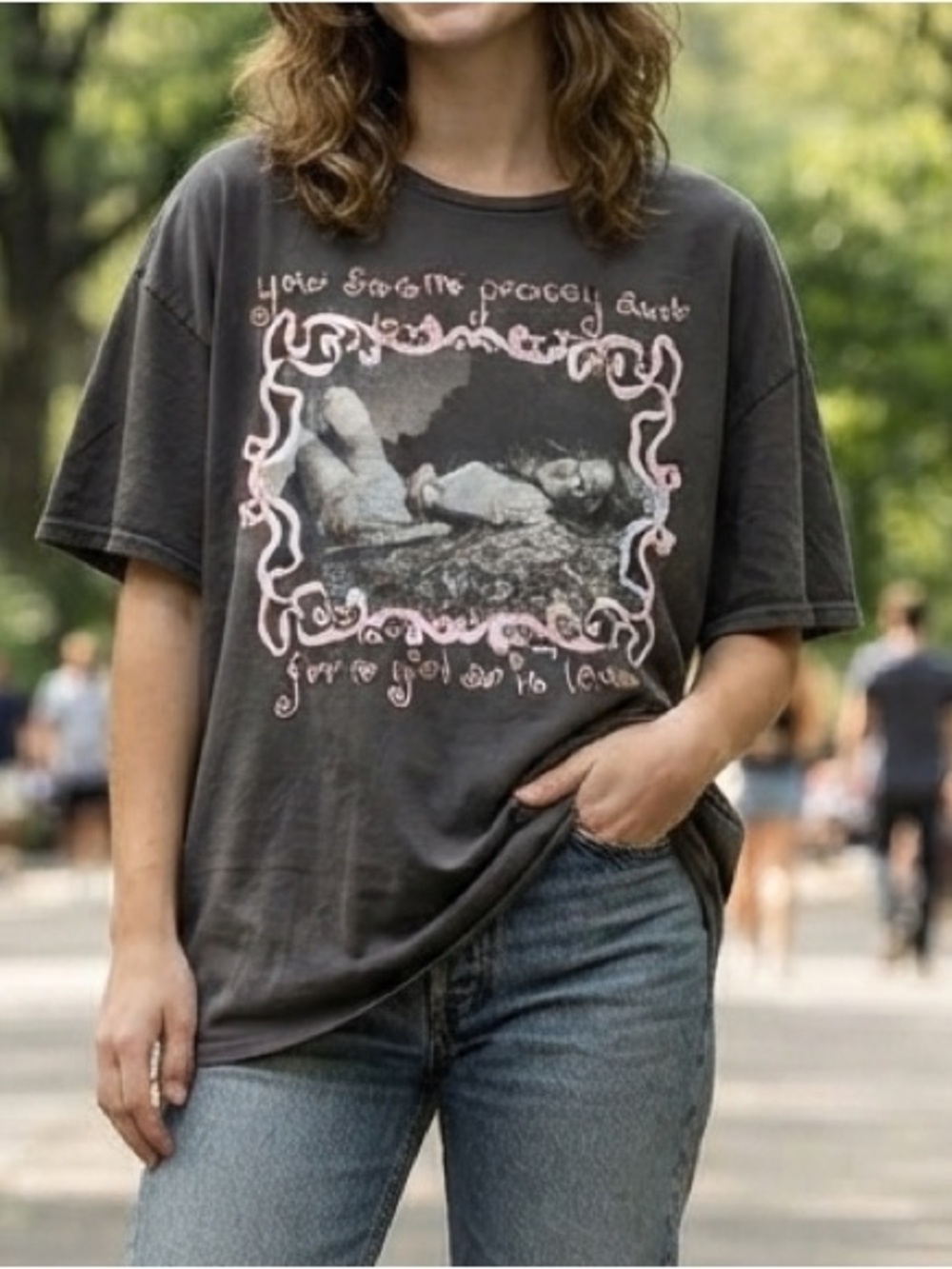 Olivia Rodrigo You Seem Pretty Sad Graphic Tee Light Brown XL Grunge Concert